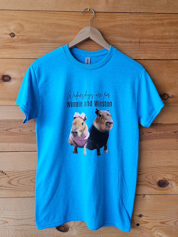 Wednesdays are for Winnie and Winston - Blue T-SHirt