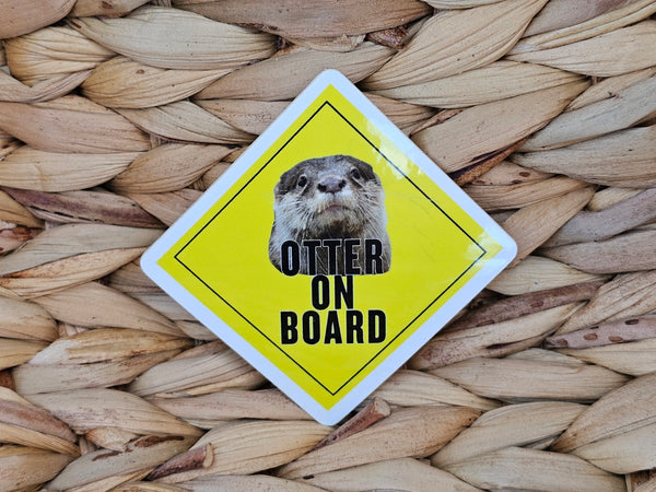 Otter on Board Sticker