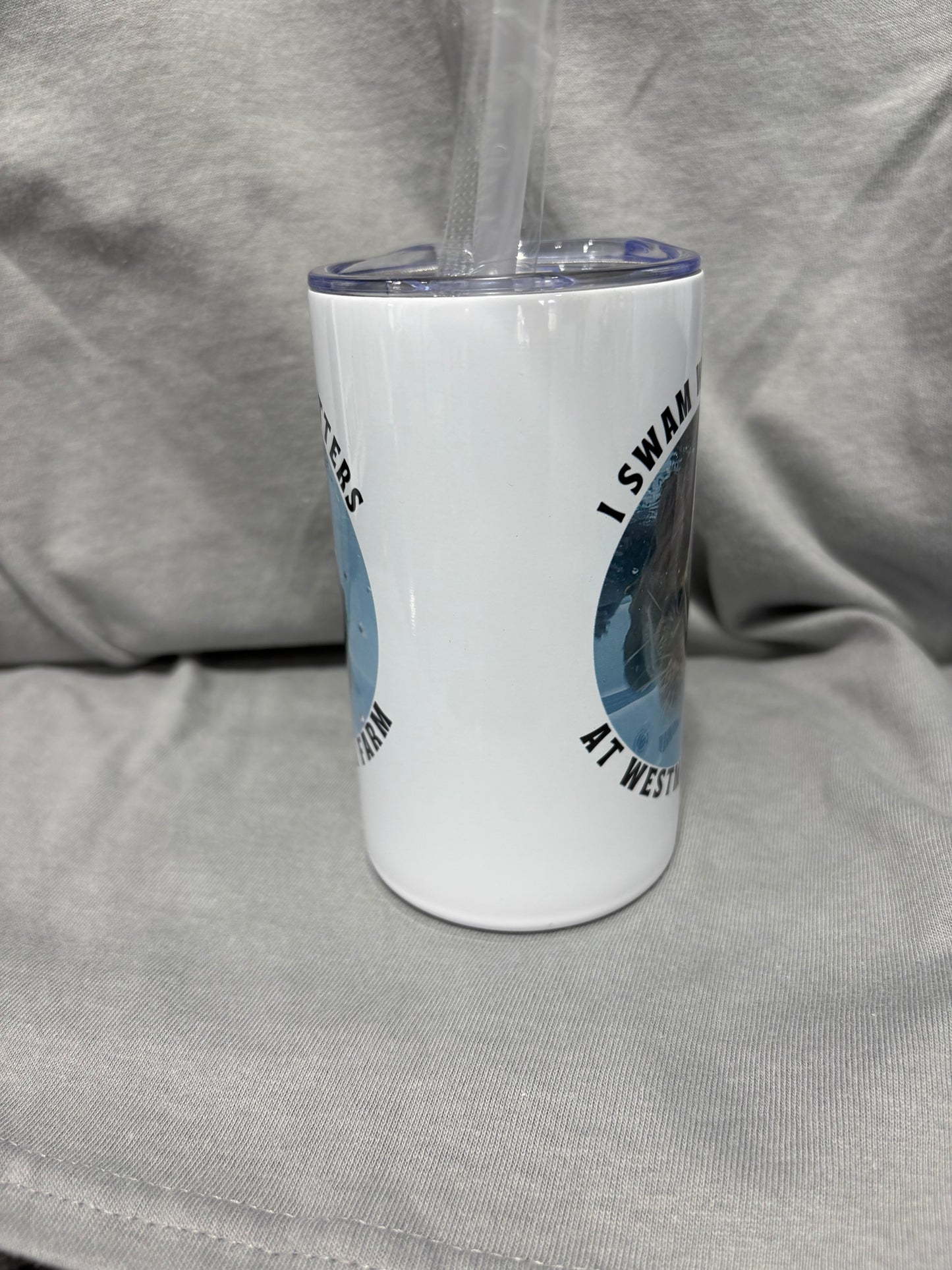Swimming Otter Cup w/Straw